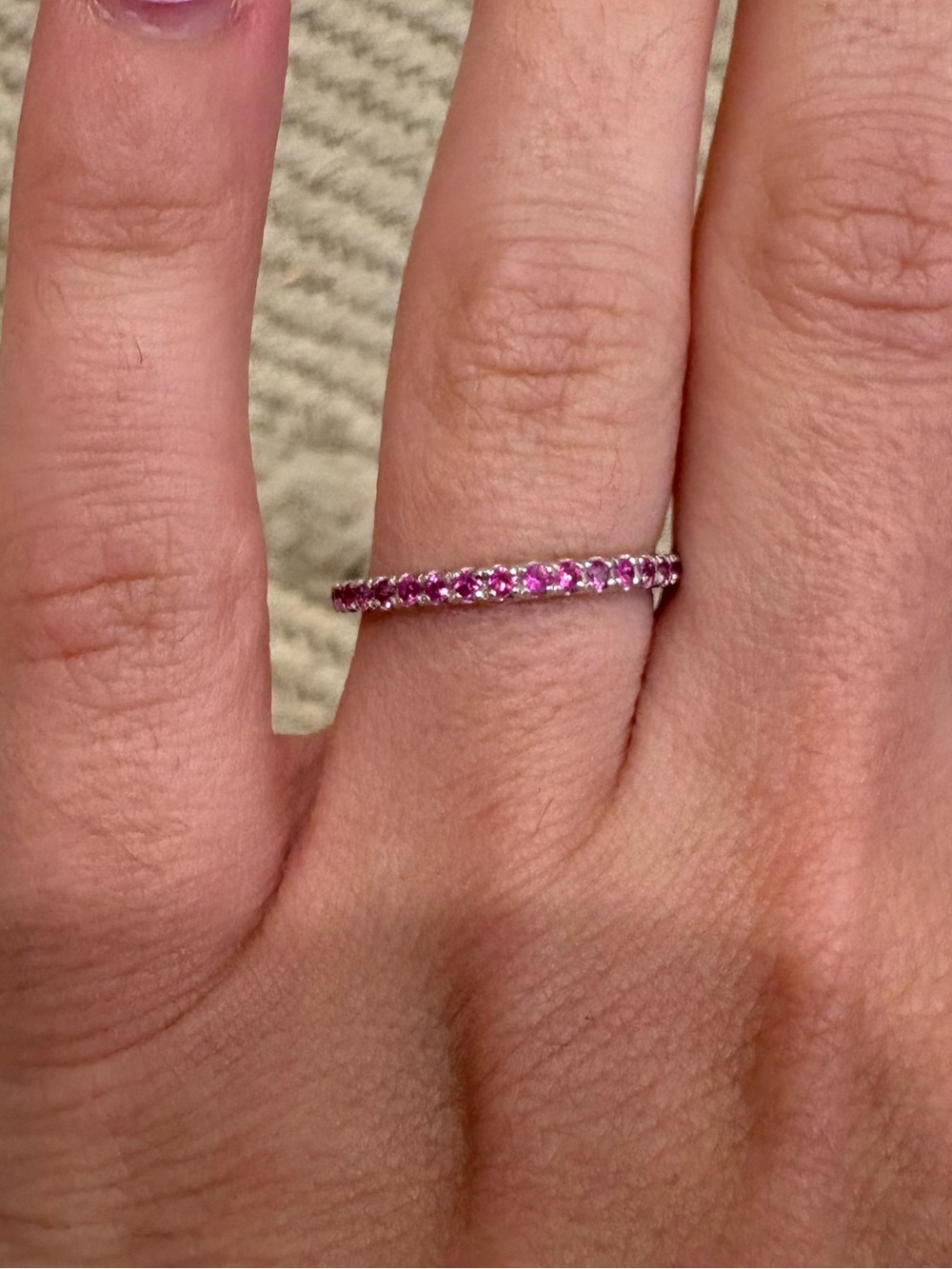 Pink Topaz Ring